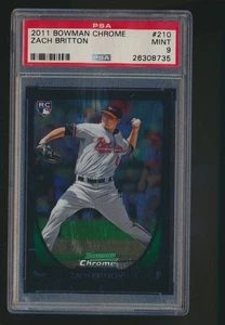 2011 BOWAMN CHROME ROOKIE PSA 9 ZACH BRITTON ORIOLES - Picture 1 of 1