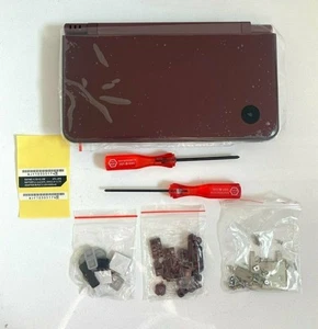 Replacement Housing for Nintendo DSi XL Glass Lens Shell Tools Maroon Red - Picture 1 of 4