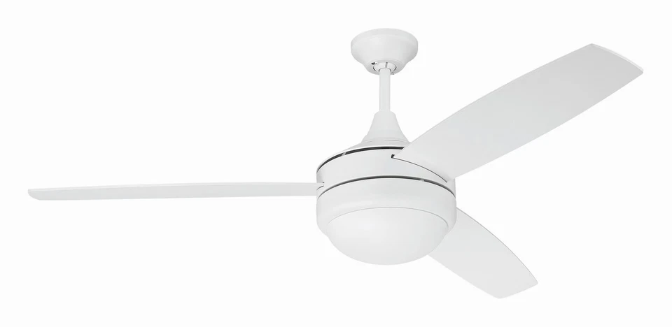 White 52"Ceiling Fan from the Phaze II 3-Blade Collection - Image 1 of 1