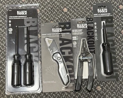 Klein Tools Blackout Set 11 in-1, Wire Stripper, Knife, 2 Screwdrivers - MISP - Image 1 of 4