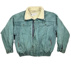 Vintage Columbia Sherpa Lined Jacket Teal Mens Size Large 3-in-1 Carhartt Style - Picture 1 of 21