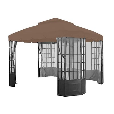Canopy Top Cover for Sears Bay Window Gazebo - Riplock 350 - Nutmeg - Image 1 of 2