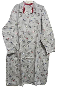 COLDWATER CREEK Knopfleiste Sleepshirt Loungewear Nachthemd. Vögel Print Größe 3X - Bild 1 von 4