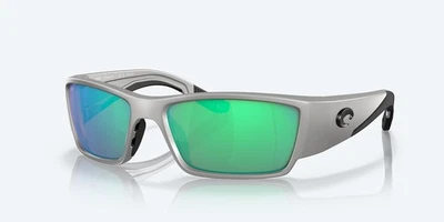 Gafas de sol polarizadas Costa Del Mar Corbina Pro metálicas plateadas/verdes espejo 580G Foto 1 de 4