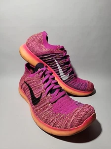 Nike Free RN Flyknit Zapatos Juveniles 5Y Rosa Correr Tenis Atléticos 834363-601 - Imagen 1 de 9