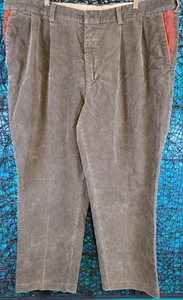 VINTAGE ORVIS KORDHOSE GROSS HERREN 46 X 32 GRÜN REISSVERSCHLUSS PLISSEE LEDERBESATZ ANGELN - Bild 1 von 23