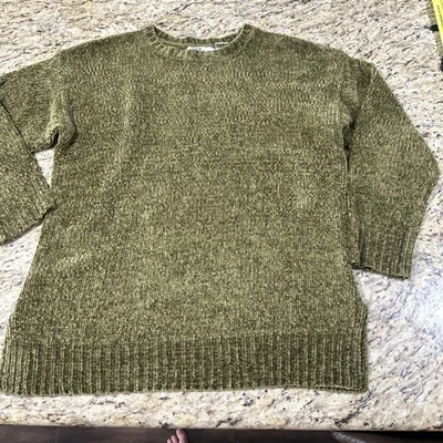 Suéter Vintage All Points By Reference Point Para Mujer M Verde Oliva 100% Acrílico Foto 1 de 4