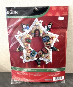 Bucilla 86677 Guirnalda de Jengibre Fieltro Navidad Kit 2015 Nuevo Precintado - Imagen 1 de 2