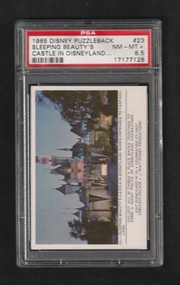 1965 Donruss Disney Disneyland #23 SLEEPING BEAUTY'S CASTLE NM-MT+ PSA 8.5 pop 6 - Image 1 of 2