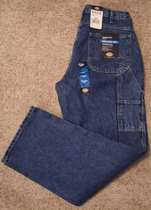 Jeans Dickies Carpenter Relaxed Fit 36x32 pantaloni denim blu nuovi con etichette 1993SNB - Foto 1 di 6