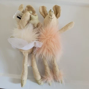 Anthropologie Bambola Mia Topo Denti Fata Peluche Peluche Corona Principessa Nuova con etichette - Foto 1 di 12