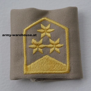 österr. Bundesheer Dienstgrad Abzeichen "Oberst", ÖBH Rang, beige - Imagen 1 de 1