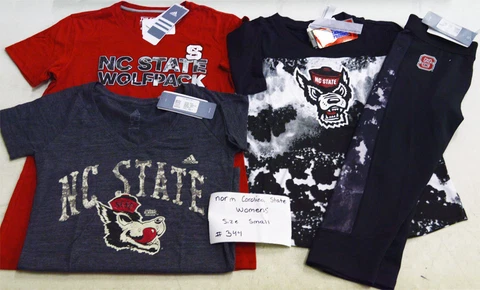 adidas Women's North Carolina State Wolfpack Sample T-Shirt and Pants Lot Small Cover