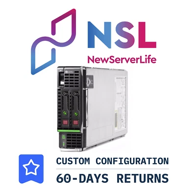 HP ProLiant BL460c Gen9 Blade 2x E5-2699v4 2.2GHz =44 Cores 512GB P244BR 650FLB - Image 1 of 3