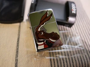 ZIPPO DONKEY HP CHROME LIGHTER 2004 - Picture 1 of 9