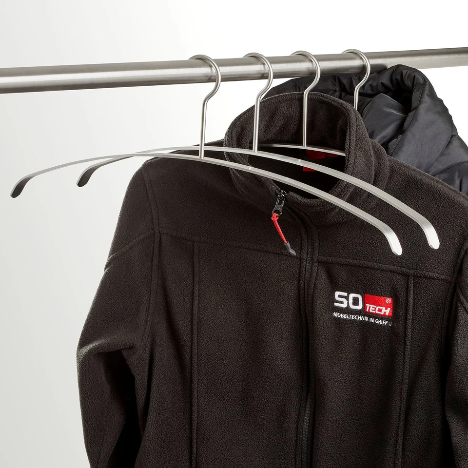 Kleiderbügel Edelstahl Design Garderobenbügel für Kleiderstange bis Ø30mm SOTECH - Bild 1 von 4