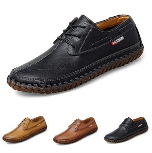 38-47 Mens Leisure Leather Shoes Pumps Loafers Lace up Flats Breathable Casual