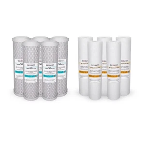 10 Stück RO Ersatzfilter 1 Mikron Sediment & 5 Mikron CTO Kohleblock - Bild 1 von 7