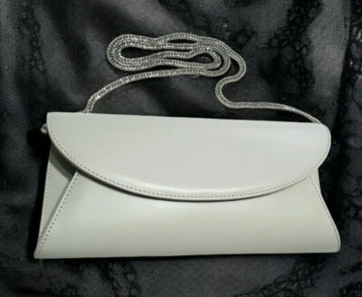 Sole Bliss Sobre Bolso sin asas Bolso Bandolera Jenna Gris Cuero Cadena Correa Foto 1 de 4