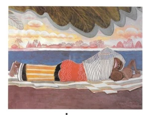 The Blue Nile by Palmer Hayden / Vintage African American Art Print 8 x 10 - Picture 1 of 4