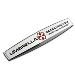 Resident Evil Umbrella Corp Metal Car Emblem - Chrome Badge for SUV Truck Fender - Bild 1 von 2