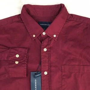 Saddlebred Shirt Mens Large Red Maple Classic Fit Long Sleeves NWT! - Picture 1 of 9