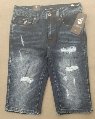 ROCAWEAR BOYS  JEANS LONG SHORTS SIZE 14 RN# 142649 - Image 1 of 4