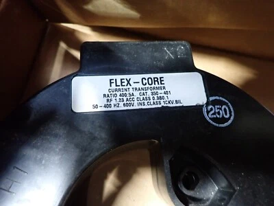 New Surplus Flex Core Current Transformer 400:5A 350-401 50-400HZ T1669 - Image 1 of 2