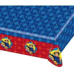 (PKT) Child Fireman Sam Plastic Tablecover Table Cover - Foto 1 di 4