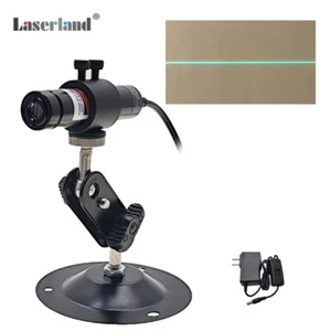 520nm 30mW Grün Linienlaser Modul Holz Stoff Gewebe Feder Ausrichtung - Bild 1 von 6