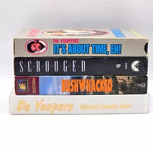VHS Comedy Tape Bundle Featuring Da Yoopers & Scrooged Starring Bill Murray Vint - Picture 1 of 9