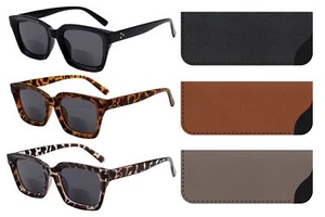 Yogo Vision Bifocal Reading Sunglasses for Women, Trendy Retro Style UV400 Sun - Picture 1 of 45