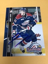 Jimmy Lodge Signed Saginaw Spirit OHL Card Winnipeg Jets 3