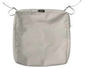 Classic Accessories Ravenna Water-Resistant 21 x 20 x 4 Inch Patio Back Cushion - Picture 1 of 8