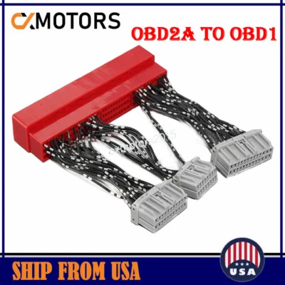 OBD2A TO OBD1 Jumper Harness Conversion Adapter for Honda Civic 1996 1997 1998 - Image 1 of 4