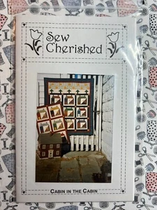 Sew Cherished Cabin in the Cabin Quilt Pattern Two Sizes - Picture 1 of 2