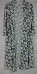 Lularoe Women's Sarah White with Triangles Cardigan Size XS NWT - Picture 1 of 3