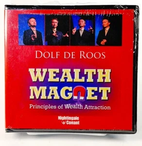 Wealth Magnet Wealth Attraction - Dolf De Roos Juego de 7 CD Audiolibro y Libro de Trabajo NUEVO - Imagen 1 de 3