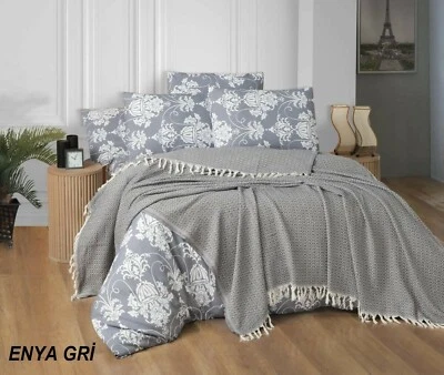 Kristal Enya Decorative Double Bed Cover Set - Image 1 of 3