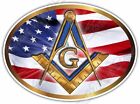 Freemasonry Masons Masonic Symbol Illuminati Car Bumper Vinyl Sticker Decal 6X4"