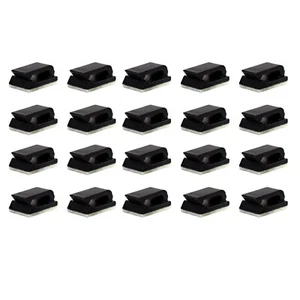 20 Pack Wire Tie Cable Clamp Clip Holder Self-adhesive For Car DVR Detector GPS - Picture 1 of 13