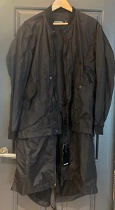 Dsquared2 Black 2 In 1 Coat Detachable Bottom Half Turns Into Jacket Size48 BNWT - Picture 1 of 5