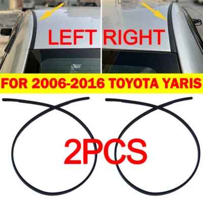 Black High Quality Roof Trim Molding Kit Fit For 06-16 Toyota Yaris Hatchback AU - image 1 of 3
