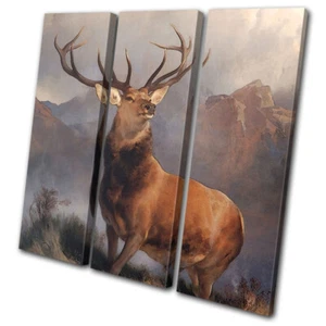 De colección Ciervo Ciervo Animales Monarca LONA AGUDA ARTE DE PARED Impresión de Imagen - Imagen 1 de 1