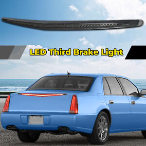 For Cadillac DTS 2006-2011 Rear LED Third 3rd Tail Light Brake Lamp Smoke Lens