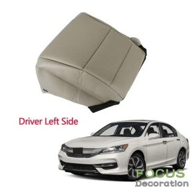 For 2013-2016 2017 Honda Accord Seat Cover Gray Leather Driver Side Bottom - Изображение 1 из 4