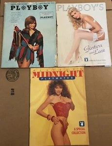 Lot Of 3 Playboys Midnight Playmates Garters And Lace Special Parody 1966 90 92 - Picture 1 of 11