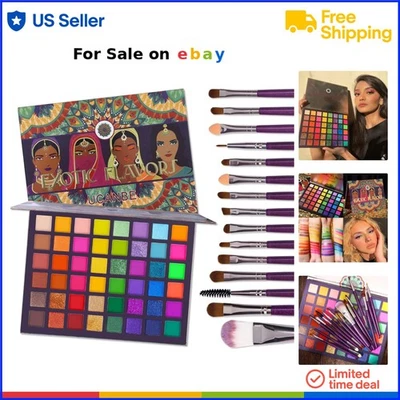 Eyeshadow Palette Exotics 48 Colors Waterproof Matte Shimmer Glitter - Image 1 of 4