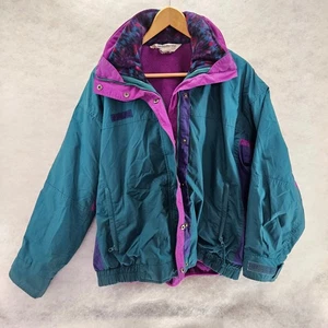 Vintage Columbia Sportswear Bugaboo türkis lila Fleece gefütterte Jacke Medium 3in1 - Bild 1 von 10