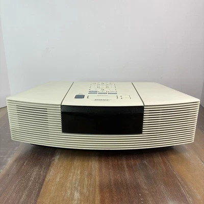 Bose Wave Radio/CD AWRC-1P White AM/FM Alarm Clock Stereo AUX – Works  No Remote - Image 1 of 4